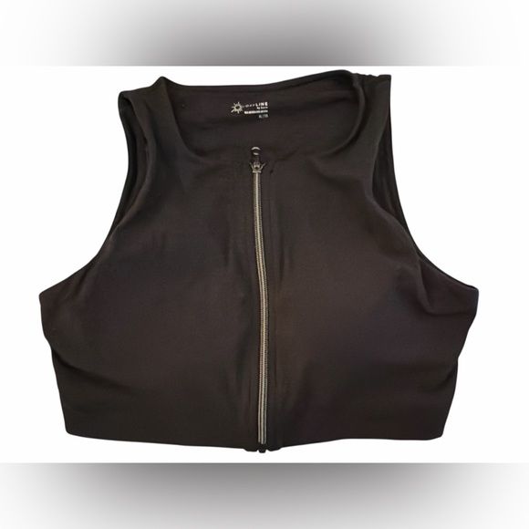aerie Other - Aerie Offline Black Zip-Up Sports Bra NWOT